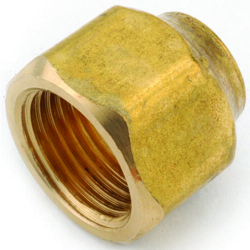 Nut, 3/8 x 1/4 in, Flare, Brass