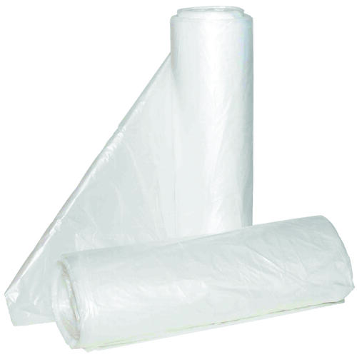 ALUF PLASTICS HCR-242406C Hi-Lene Anti-Microbial Coreless Can Liner, 7 to 10 gal Capacity, HDPE, Clear - pack of 100