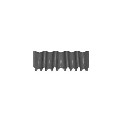 Corrugated Fastener, 3/8 in, Steel Black - pack of 40