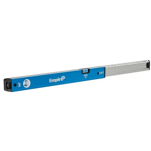 Empire Level EXT78 True Blue eXT Series Extendable Box Level, 48 in L, 2-Vial, Aluminum, Blue