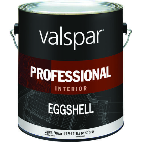 118111GAL Interior Paint, Eggshell, Velvet, Light Base, 1 gal Can