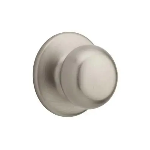 Fairfax Series Passage Door Knob, 1-15/16 in Dia Knob, Satin Nickel