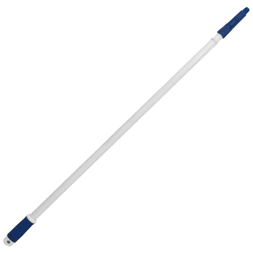 Telescopic Pole, 6 ft Max Pole L, Threaded, Steel Pole, Blue/White