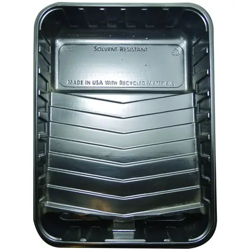 RollerLite PET-100C Roller Tray, 9 in L, Plastic, Black