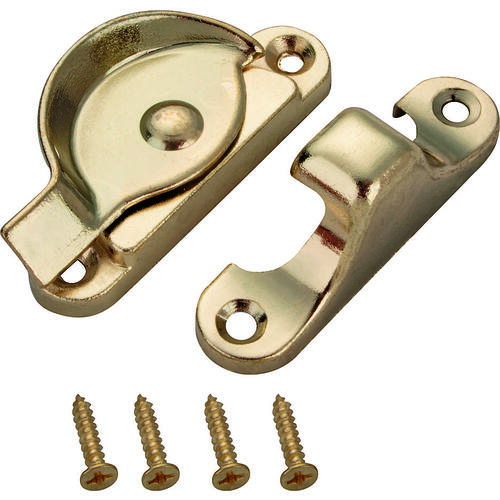 Sash Cam Lock, Zinc, Brass Plated Gold