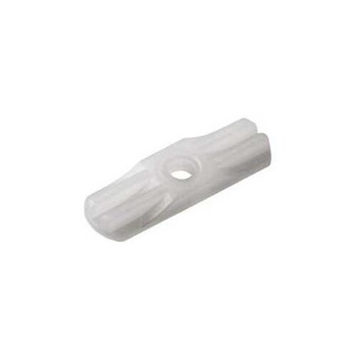 Double Turn Button, Nylon, 1-1/4 in L Dimensions White