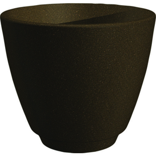 Metro Planter, 15 in W, 15 in D, Plastic, Granite Brown