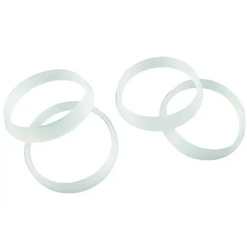 Faucet Washer, 1-1/2 in ID x 1-3/4 in OD Dia, 1/4 in Thick, Polyethylene - pack of 4