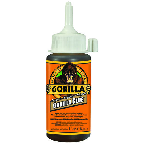 Gorilla 5100402 Wood Glue, Brown, 4 oz