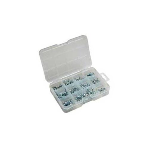 Screw Kit, Plastic/Sheet Metal/Steel, 200-Piece