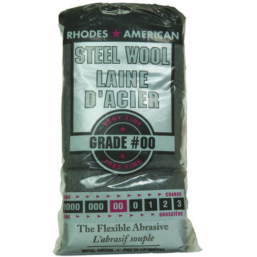 Rhodes American 10121154 Steel Wool, #00 Grit, Very Fine, Gray