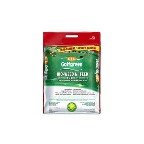 C-I-L Golfgreen 2305451 2005451 Organic Lawn Fertilizer, 9 kg, Granular, 9-0-0 N-P-K Ratio