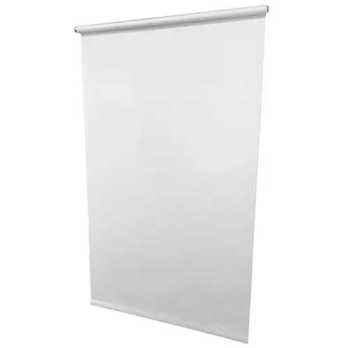 Roller Shade, 78 in L, 73 in W, Vinyl, White