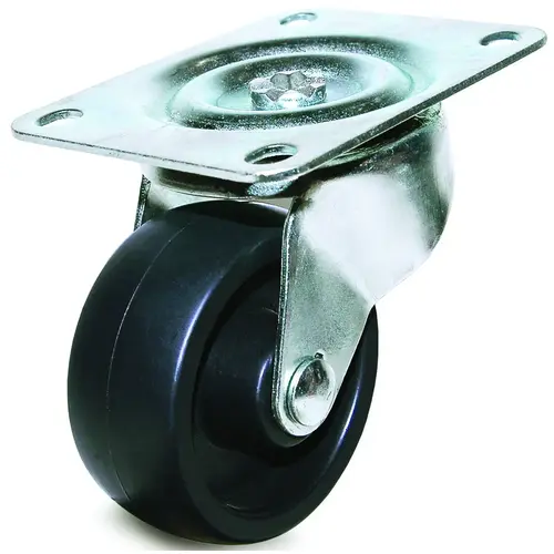 C-GD30PS Swivel Caster, 3 in Dia Wheel, 1-1/4 in W Wheel, Plastic Wheel, 220 lb