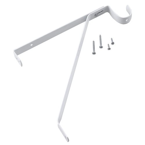 Adjustable Shelf and Rod Support 49.9 kg, Metal, White, Screw Mounting