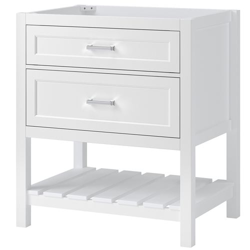 Foremost LSWV3022D Lawson Series Vanity Cabinet, 30 in W Cabinet, 21-1/2 in D Cabinet, 34 in H Cabinet, Wood, White