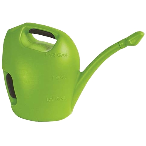 WCD1506GR Total Control Watering Can, 1.5 gal Can, Removable Spout, Poly-Resin, Green