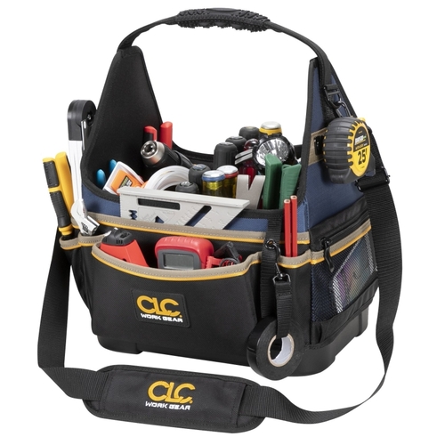 CLC PB1531 Tool Works Series Molded Base Electrical/HVAC Tool Carrier, 13 in W, 20-Pocket, 1680D Ballistic Polyester