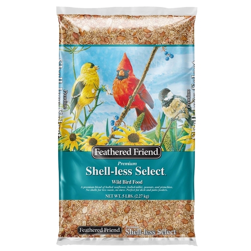 Feathered Friend 14397 Shell-Less Select Series 14169 Wild Bird Food, Premium, 5 lb Bag