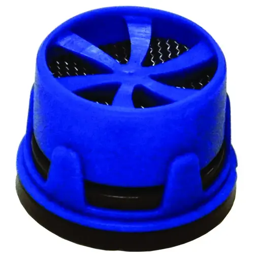 Faucet Aerator Insert, 13/16 or 3/4 in, Plastic, 1.5 gpm Blue