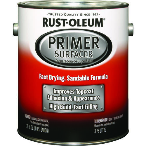 AUTOMOTIVE Primer Surfacer, Light Gray, Liquid, 1 gal