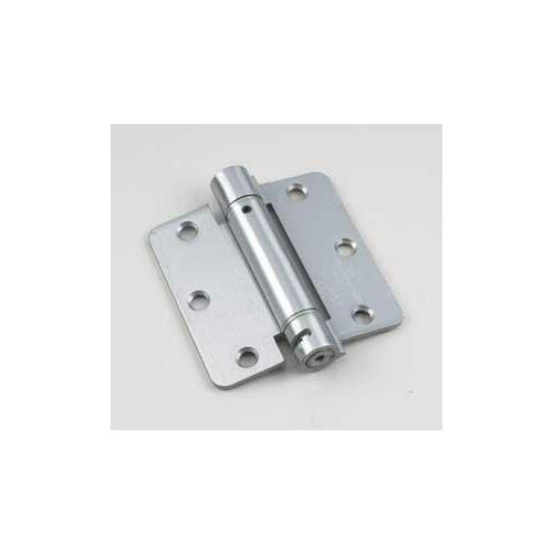 Onward 52822BR Adjustable Spring Hinge, Steel, Brass, Non-Removable Pin, Full Mortise Mounting, 35 lb