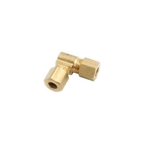 Tube Union Elbow, 7/8 in, 90 deg Angle, Brass, 75 psi Pressure