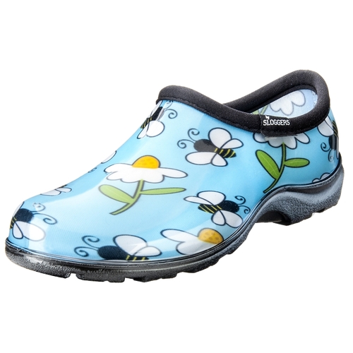 Sloggers 5120BEEBL09 Rain and Garden Shoes, 9, Bee, Blue