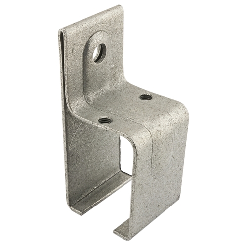 Box Rail Splice Bracket, Single, Galvanized Steel, For: 1-1/2 to 3-1/2 in Thick Doors