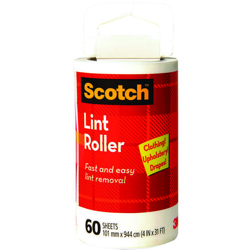 Scotch-Brite 836RP60-CN Lint Roller Refill, 60 Sheets Roller, Polypropylene