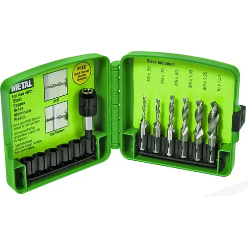 Greenlee DTAPKIT Drill/Tap Kit, Steel