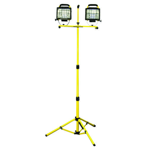 Work Light, 2-Lamp, Halogen Lamp, 8000 Lumens, Yellow