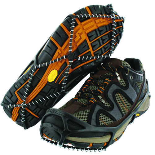 Yaktrax 8001 S Walk Series Shoe Traction Device, Unisex, S, Spikeless, Black Pair