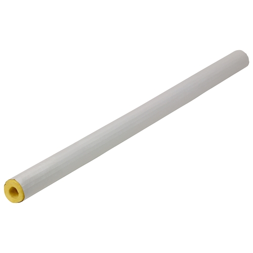 F10X Tubular Pipe Cover, 3 ft L, Fiberglass, White, 1/2 in Pipe