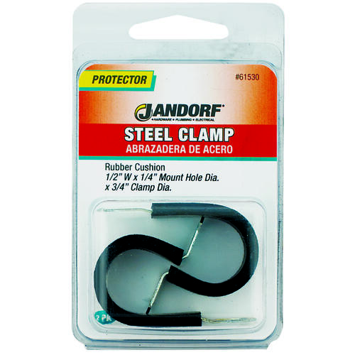 Cushion Clamp, Rubber/Steel, Black