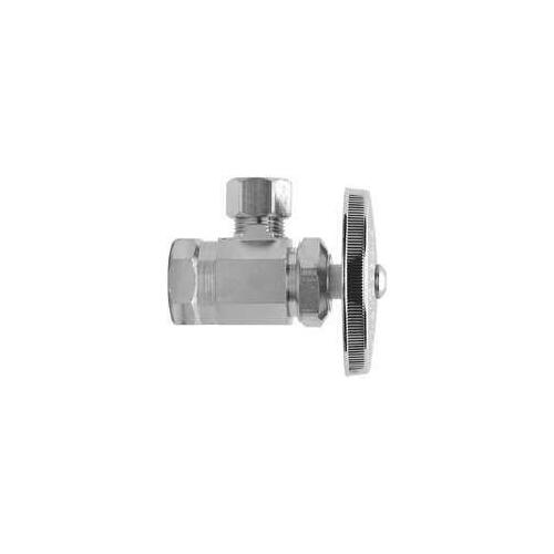 BrassCraft OR37X C1 Stop Valve, 1/2 x 1/2 in Connection, Compression x FIP, 125 psi Pressure, Brass Body