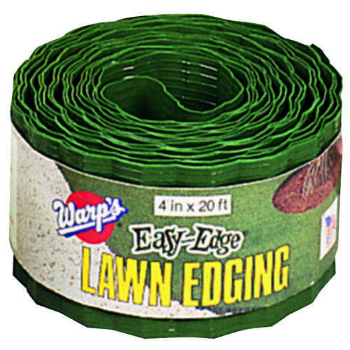 Warp's LE420G Easy-Edge LE-420-G Lawn Edging, 20 ft L, 4 in H, Plastic, Green
