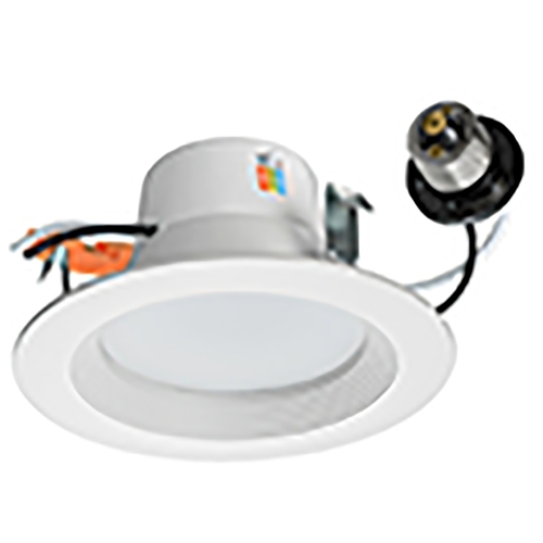 ETi 53185143 Color Preference Series DL-4-10-902-SV-D Recessed Retrofit Downlight, 65 W, 120 V, LED Lamp, Acrylic, White