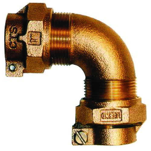 T-4410NL Series Pipe Elbow, 1 in, Pack Joint x MNPT, 90 deg Angle, Bronze, 100 psi Pressure