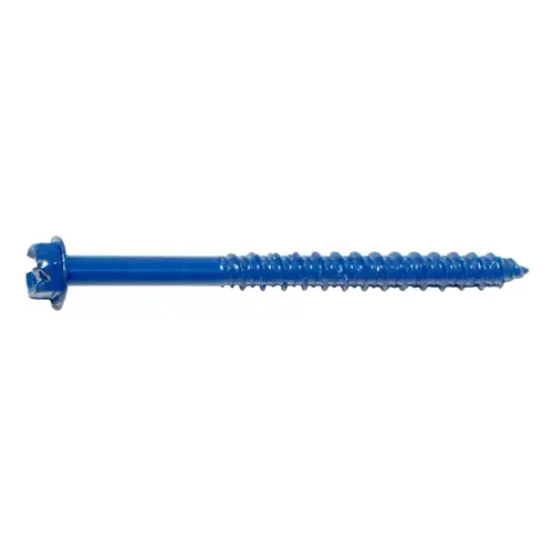 09270 Masonry Screw, 3-1/4 in L, Steel Blue Ruspert - pack of 100