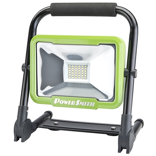 PowerSmith PWLR124FM Rechargeable Foldable Work Light, 20 W, Lithium-Ion Battery, 1-Lamp, LED Lamp, 5000 K Color Temp