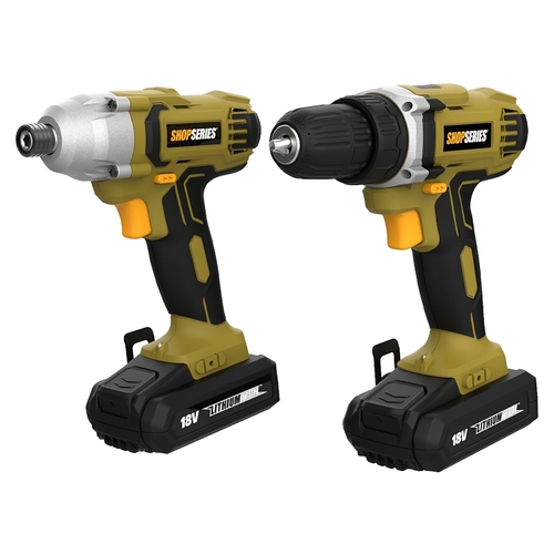 Hammer Drill and Impact Driver Combination Kit, Tool Only, 20 V, Lithium-Ion Battery