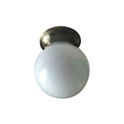 CANARM ICL9WH Ceiling Light Fixture, 60 W, 1-Lamp, A Lamp, Steel Fixture, White Fixture