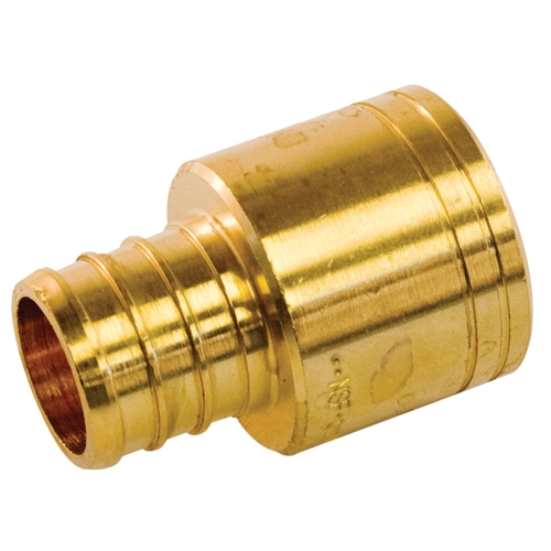 Pipe Adapter, 1/2 in, PEX x Female Sweat, Brass