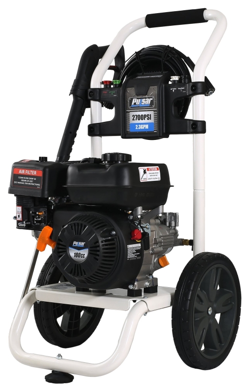 PULSAR W2800H PWG2700H19 Pressure Washer, Gasoline, 5 hp, OHV Engine, 180 cc Engine Displacement, 3 Piston Axial Cam Pump