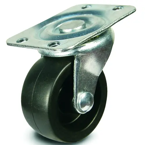 DH CASTERS BC-GD20PS C-GD20PS Swivel Caster, 2 in Dia Wheel, 15/16 in W Wheel, Plastic Wheel, 125 lb