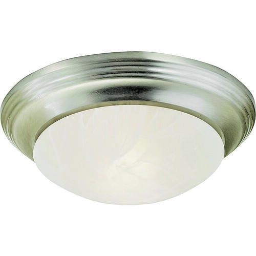 Single Light Flush Mount Ceiling Fixture, 120 V, 60 W, 1-Lamp, A19 or CFL Lamp