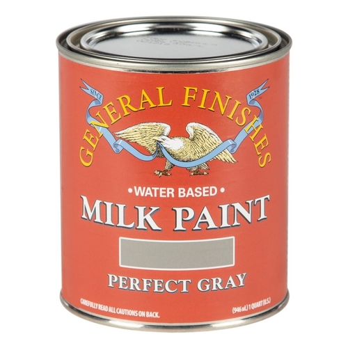 Milk Paint, Flat, Perfect Gray, 1 qt Can