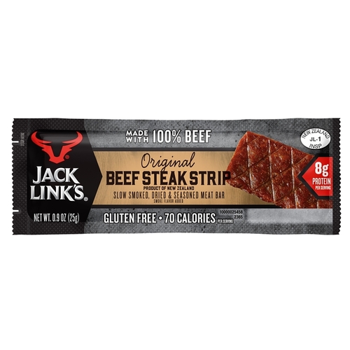 Jack Link's 10000032450 10000021189 Beef Steak Strip, Original Flavor, 0.9 oz Pack