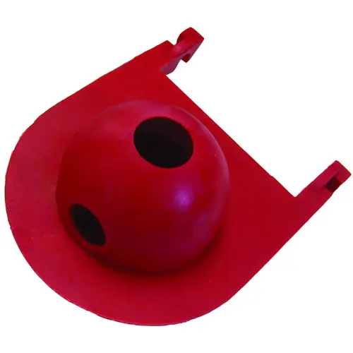 Toilet Flapper, Specifications: 3 in Size, Rubber, Red